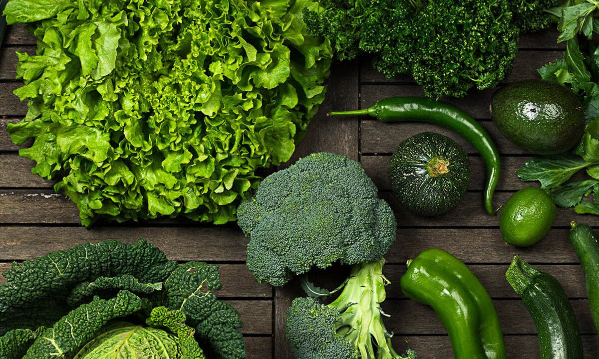 Broccoli and dark green leafy vegetables