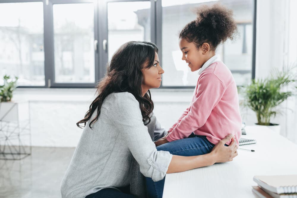 mother and daughter